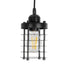 GLOBOSTAR® DARSEY 999-0227 Vintage Κρεμαστό Φωτιστικό Οροφής με Ντουί 1 x E27 AC 220-240V IP20 - Μαύρο - Μ10 x Π10 x Υ19cm