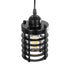GLOBOSTAR® DARSEY 999-0227 Vintage Κρεμαστό Φωτιστικό Οροφής με Ντουί 1 x E27 AC 220-240V IP20 - Μαύρο - Μ10 x Π10 x Υ19cm