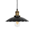GLOBOSTAR® MARGI 999-0229 Vintage Κρεμαστό Φωτιστικό Οροφής με Ντουί 1 x E27 AC 220-240V IP20 - Μαύρο & Χρυσό - Μ26 x Π26 x Υ14cm - ledmania.gr