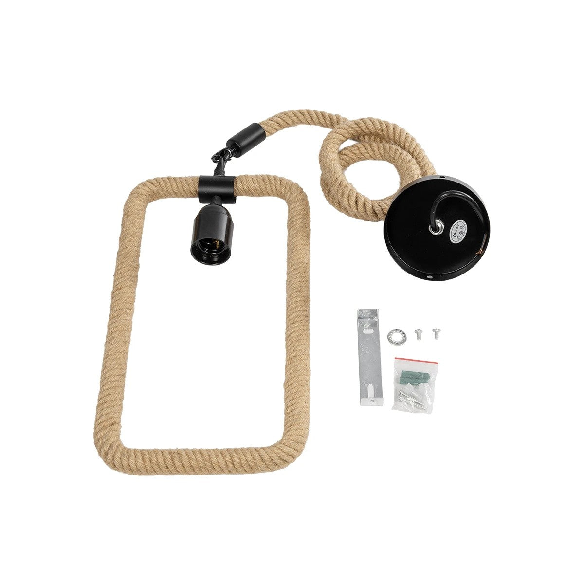 GLOBOSTAR® MALVERN 999-0234 Vintage Κρεμαστό Φωτιστικό Οροφής με Ντουί 1 x E27 AC 220-240V IP20 - Μαύρο & Μπεζ - Μ18.5 x Π4 x Υ41.5cm