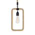 GLOBOSTAR® MALVERN 999-0234 Vintage Κρεμαστό Φωτιστικό Οροφής με Ντουί 1 x E27 AC 220-240V IP20 - Μαύρο & Μπεζ - Μ18.5 x Π4 x Υ41.5cm