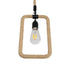 GLOBOSTAR® MALVERN 999-0234 Vintage Κρεμαστό Φωτιστικό Οροφής με Ντουί 1 x E27 AC 220-240V IP20 - Μαύρο & Μπεζ - Μ18.5 x Π4 x Υ41.5cm
