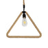 GLOBOSTAR® MALVERN 999-0235 Vintage Κρεμαστό Φωτιστικό Οροφής με Ντουί 1 x E27 AC 220-240V IP20 - Μαύρο & Μπεζ - Μ38 x Π4 x Υ42.5cm