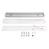 GLOBOSTAR® VIGAS 999-0250 Γραμμικό Βιομηχανικό Φωτιστικό Σκαφάκι Tri-Proof με Μεταλλικά Clips για 2 x Λάμπες T8 G13 90cm Τύπου Φθορίου LED Τροφοδοσίας Ενός Άκρου 120° AC 220-240V Αδιάβροχο IP65 - Γκρι με Διάφανο Κάλυμμα Πλαστικό PC - Μ100 x Π15 x Υ10cm - ledmania.gr