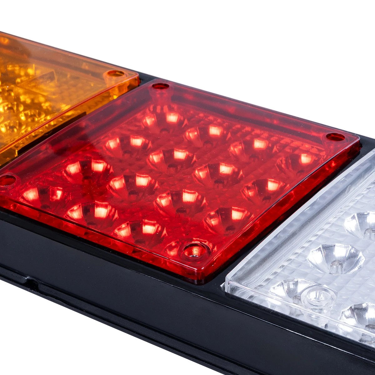 GLOBOSTAR® ARROWLIGHT 999-0261 Πίσω Φανάρι Οχημάτων Βέλος LED 9W 360lm 180° DC 24V Αδιάβροχο IP66 Πορτοκαλί & Κόκκινο & Ψυχρό Λευκό 6000K - Μ32 x Π3.5 x Υ14cm - Πακέτο 2 Τεμαχίων - 1 Χρόνο Εγγύηση