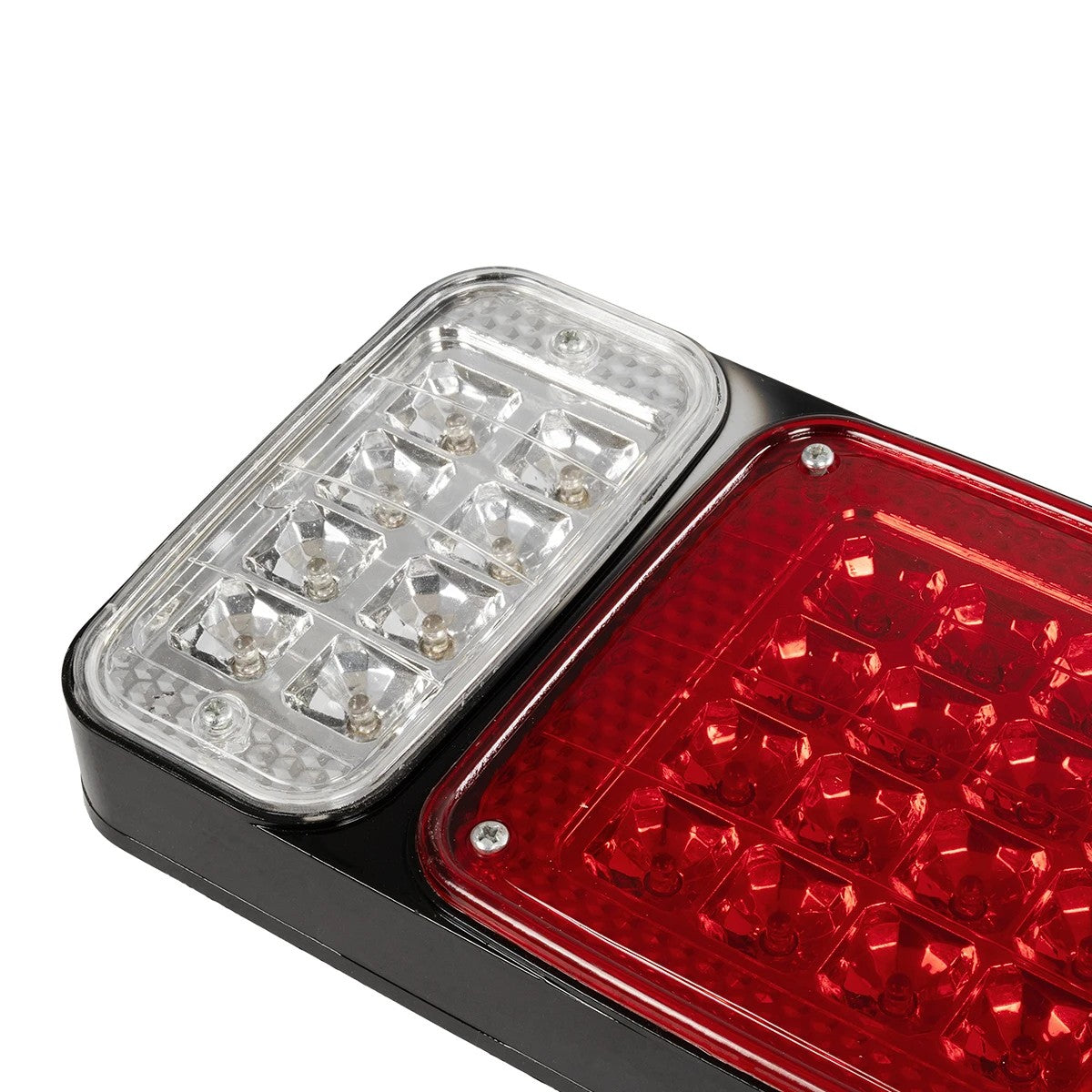 GLOBOSTAR® ARROWLIGHT 999-0262 Πίσω Φανάρι Οχημάτων Βέλος LED 9W 360lm 180° DC 24V Αδιάβροχο IP66 Πορτοκαλί & Κόκκινο & Ψυχρό Λευκό 6000K - Μ40 x Π3.5 x Υ15cm - Πακέτο 2 Τεμαχίων - 1 Χρόνο Εγγύηση