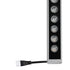 GLOBOSTAR® WASHERPANDA 999-0272 Μπάρα Φωτισμού Wall Washer LED 36W 3960lm 15° DC 24V Αδιάβροχο IP67 Θερμό Λευκό 2700K Dimmable - Bridgelux SMD Chip - Γκρι Ανθρακί - Μ100 x Π4 x Υ3cm - 3 Χρόνια Εγγύηση