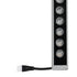 GLOBOSTAR® WASHERPANDA 999-0272 Μπάρα Φωτισμού Wall Washer LED 36W 3960lm 15° DC 24V Αδιάβροχο IP67 Θερμό Λευκό 2700K Dimmable - Bridgelux SMD Chip - Γκρι Ανθρακί - Μ100 x Π4 x Υ3cm - 3 Χρόνια Εγγύηση