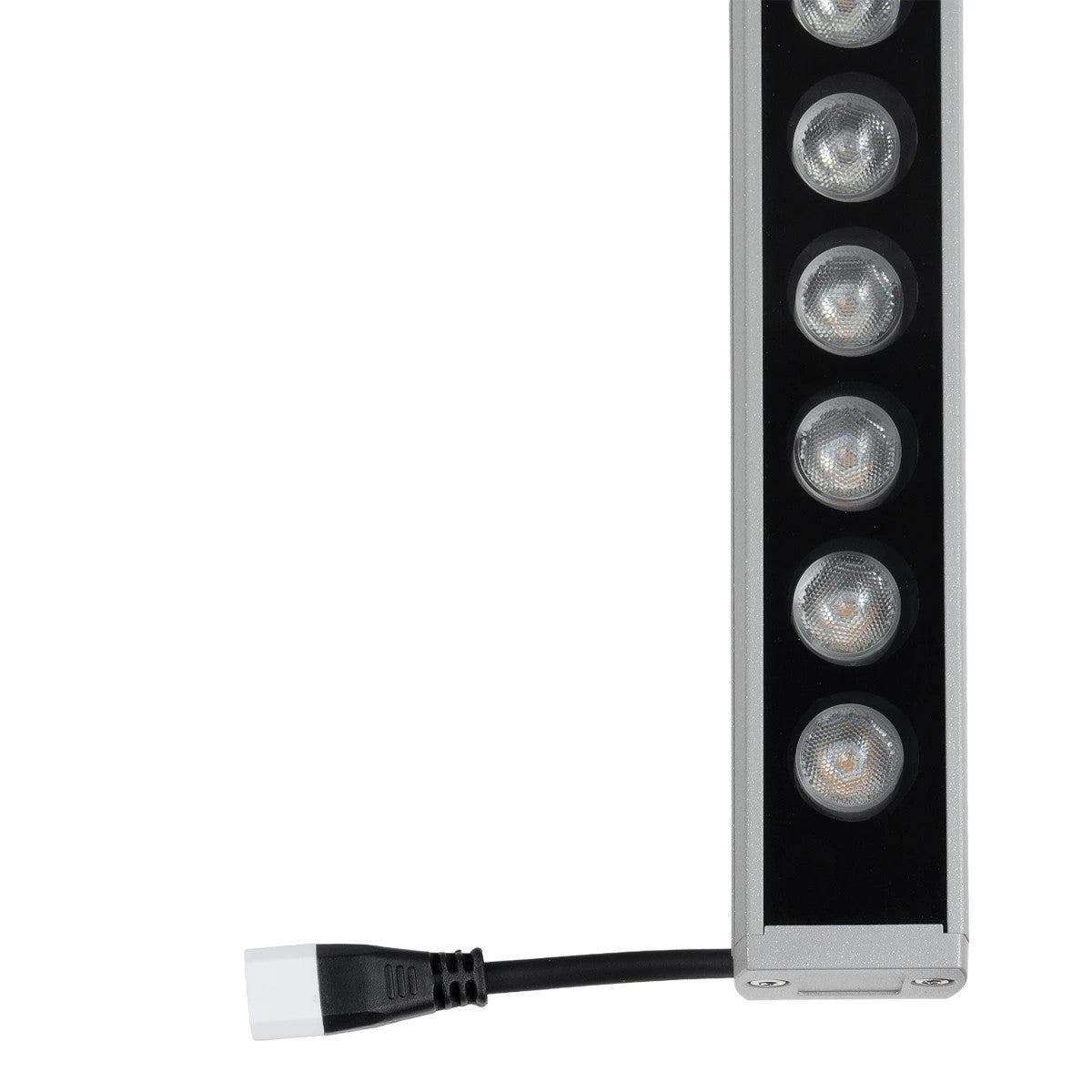GLOBOSTAR® WASHERPANDA 999-0273 Μπάρα Φωτισμού Wall Washer LED 36W 4140lm 15° DC 24V Αδιάβροχο IP67 Φυσικό Λευκό 4500K Dimmable - Bridgelux SMD Chip - Γκρι Ανθρακί - Μ100 x Π4 x Υ3cm - 3 Χρόνια Εγγύηση