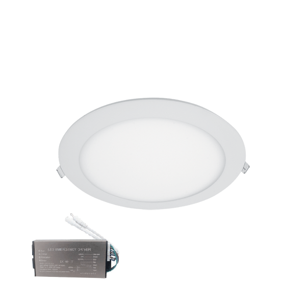 STELLAR LED ΠΑΝΕΛ ΣΤΡΟΓΓΥΛΟ ΧΩΝΕΥΤΟ 18W 4000K+ΚΙΤ ΑΣΦΑΛΕΙΑΣ - ledmania.gr