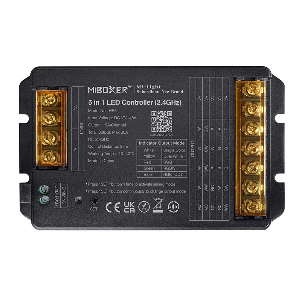 LED ΕΛΕΓΚΤΗΣ 2,4 GHz 5 ΣΕ 1 ΜΑΧ 30Α - ledmania.gr