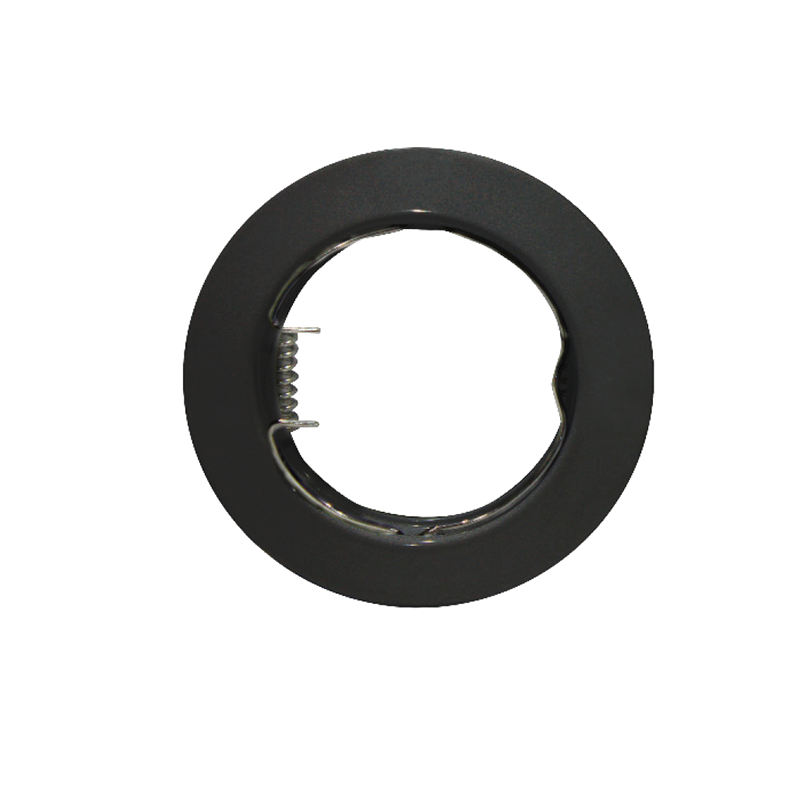 ΣΠΟΤ ΧΩΝΕΥΤΟ ΜΕΤΑΛΛΙΚΟ ΜΑΥΡΟ Νο3342 GU10 D:75mm