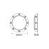 ^LED PLASTIC POOL LUMINAIRE 25W 3000K 2000LM 90° IP68 12V AC/DC - ledmania.gr