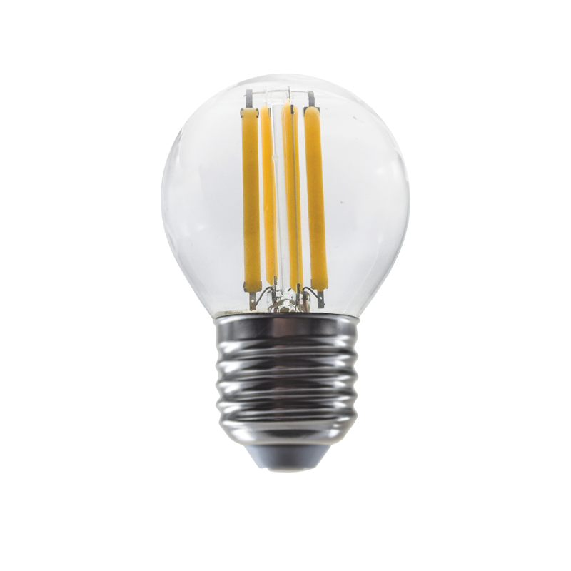 LED FILAMENT E27 DIM G45 6W 4000K 230V AC 770LM RA80 30000H 360° - ledmania.gr