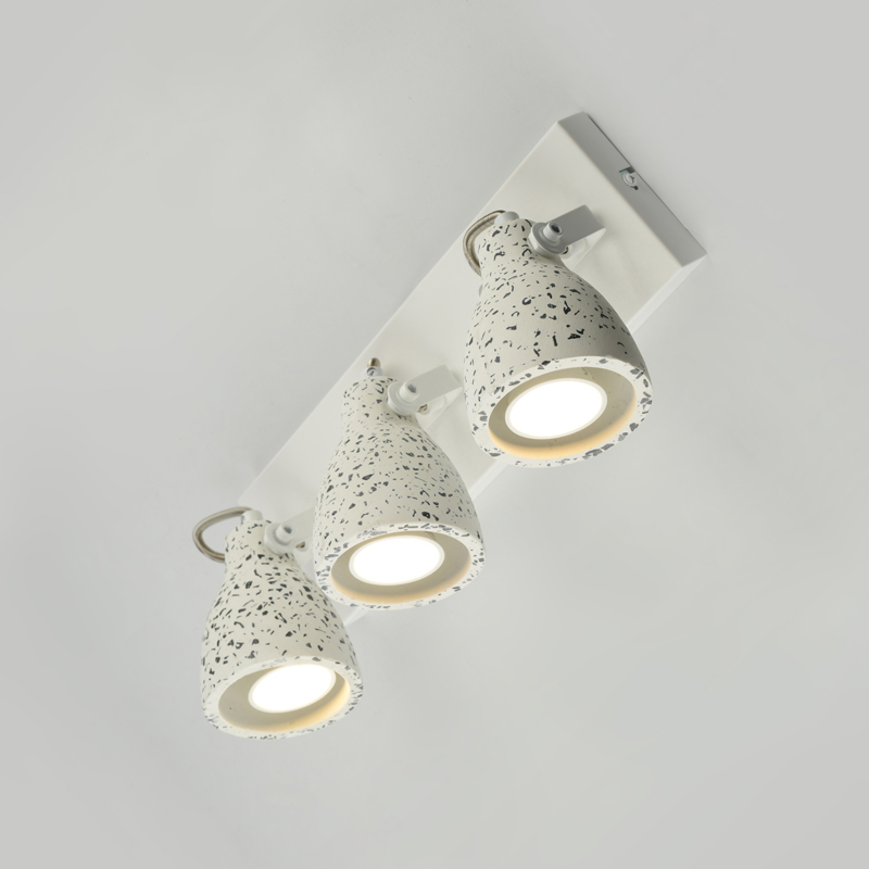 ^ΕΠΙΤΟΙΧΟ Φ/Σ 3ΧGU10 ΛΕΥΚΟ TERRAZZO 36X15X18CM DINO - ledmania.gr