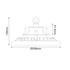 LED HIGH BAY ASTREK DIM 1-10V 150W 22.500LM 5000K 90° 230V AC IP65 Ra>80 50.000HRS - ledmania.gr