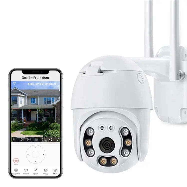 Auto Tracking αμφίδρομη ακουστική αδιάβροχη 3MP Full HD έξυπνη ip PTZ επιτήρηση 2,5 ιντσών wifi κάμερα V380 - ledmania.gr