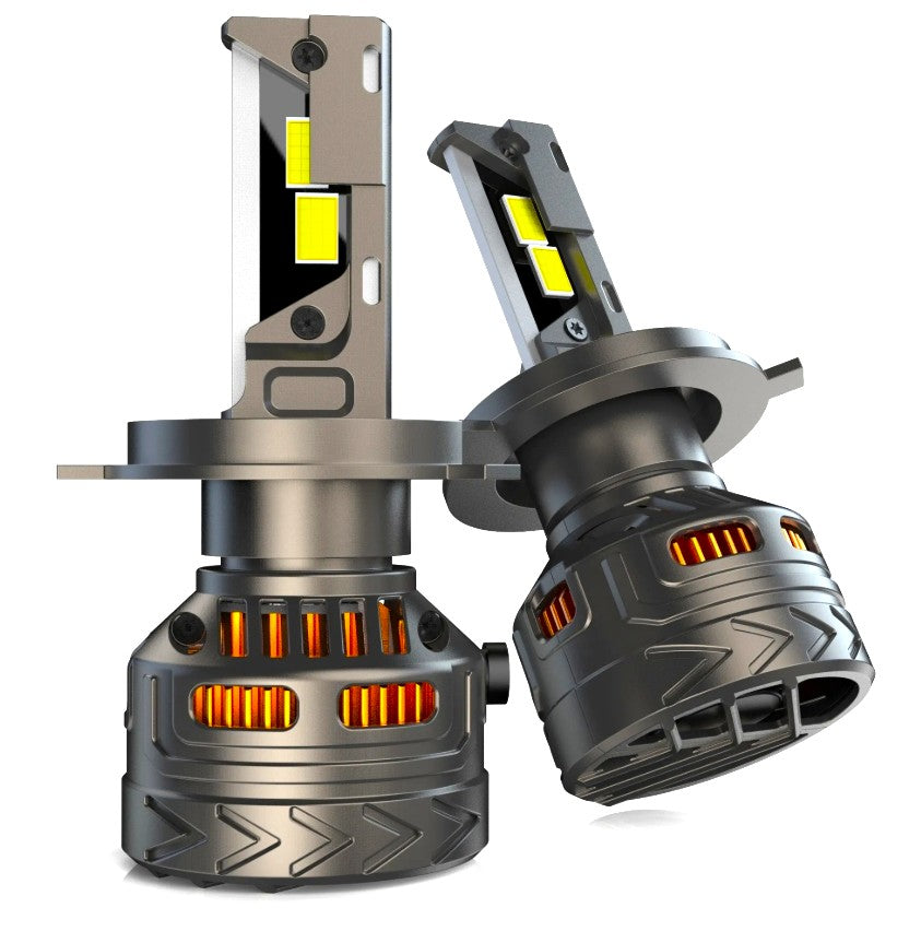 H4 Canbus Υψηλής ισχύος Νέος προβολέας Led 300W 32000LM με μακροχρόνιο και σταθερό φωτισμό  Λάμπα φωτός IP68 Λευκό-Σετ 2τεμ. - ledmania.gr