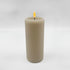 LED BATTERY BEIGE WAX CANDLE WITH WATER EFFECT FLICKERING 2AA BATTERIES (NOT INCLUDED) 75x150mm