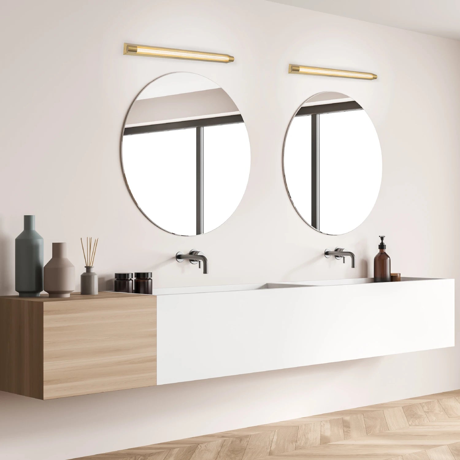 IMPERIAL-ΦΩΤΙΣΤΙΚΟ ΕΠΙΤΟΙΧΙΟ ΜΠΡΟΝΖΕ ΑΛΟΥΜΙΝΙΟΥ LED SMD 12W 3000K 540LM IP44 600x78x60mm