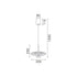 LOFTY- PENDANT LAMP SAND GOLD ALUMINIUM LED SMD 8W 2700Κ 560LM IP20 Φ300x1500mm