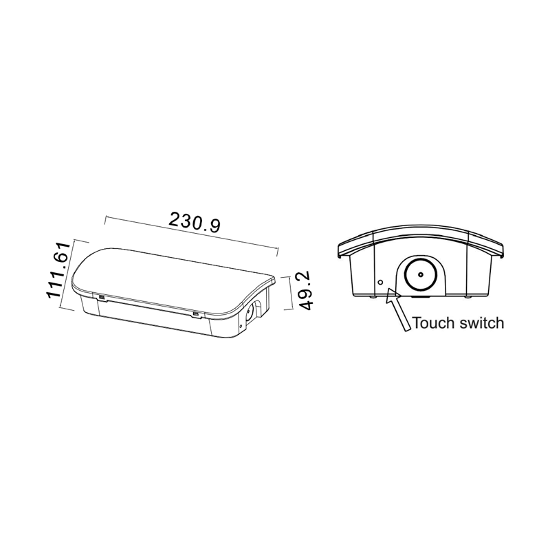Φ/Σ ΑΣΦΑΛΕΙΑΣ LED ΣΥΝΕΧΟΥΣ ΚΑΙ ΜΗ IP65 4.5W/1.1W (EP) 3HRS 150LM 6000K 230V AC, ΜΕ ΚΟΥΜΠΙ ΔΟΚΙΜΗΣ - ledmania.gr