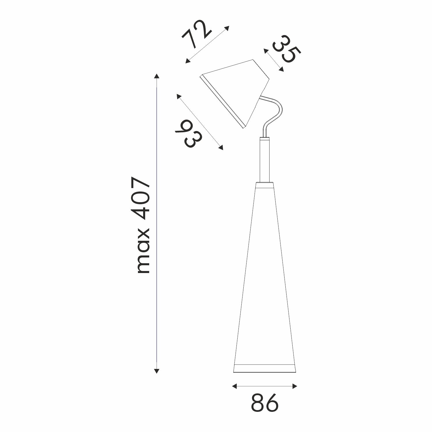 ΦΩΤΙΣΤΙΚΟ ΓΡΑΦΕΙΟΥ LED ACA BL1025LWH ΛΕΥΚΟ 6W 4000K 300LM