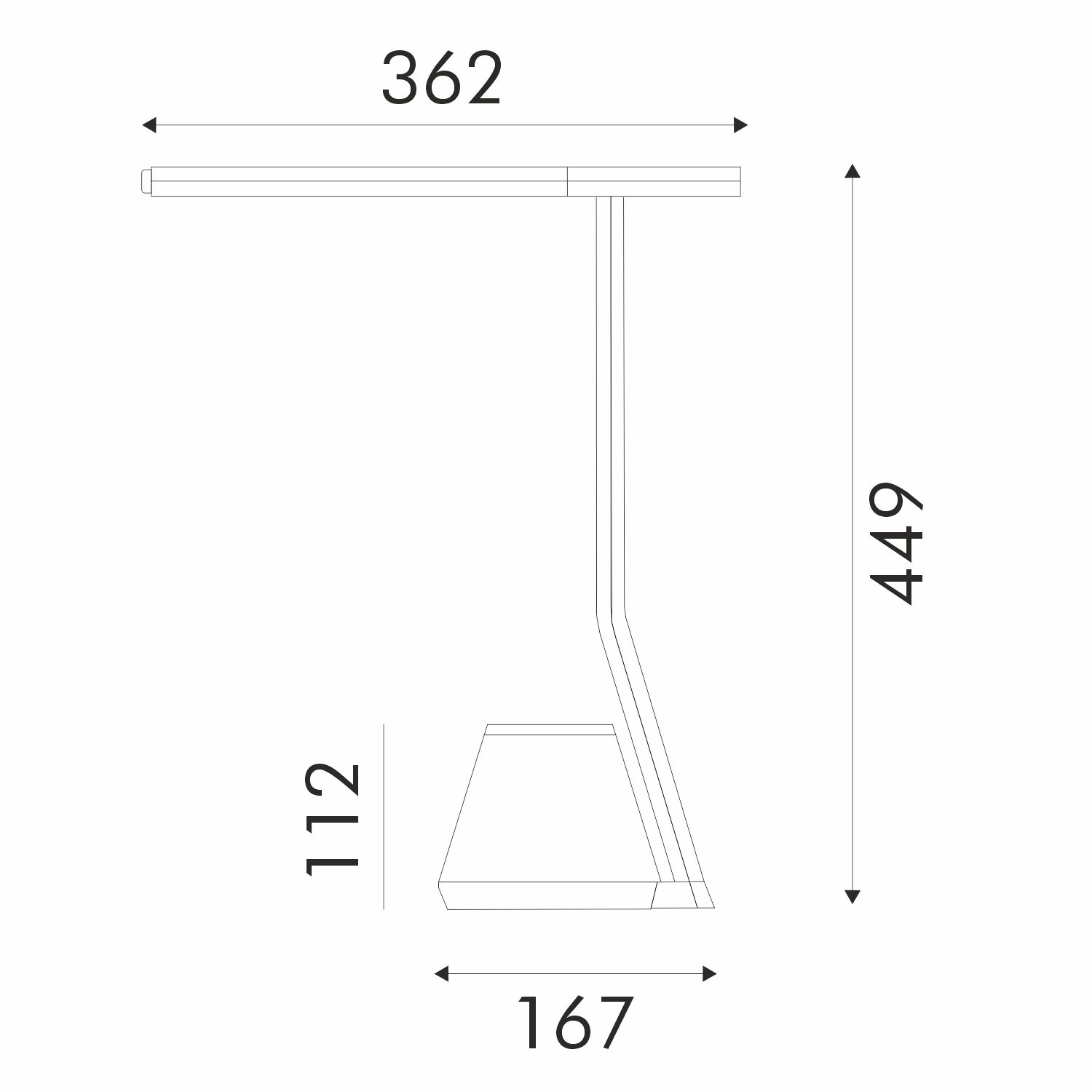 ΦΩΤΙΣΤΙΚΟ ΓΡΑΦΕΙΟΥ ΛΕΥΚΟ ΠΛΑΣΤΙΚΟ LED SMD 7W 450LM CCT 3000K-4300K-6000K IP20