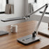 DESK LAMP SILVER ALUMINUM + ABS LED SMD 9W 600LM CCT 3000K-4000K-5700K IP20