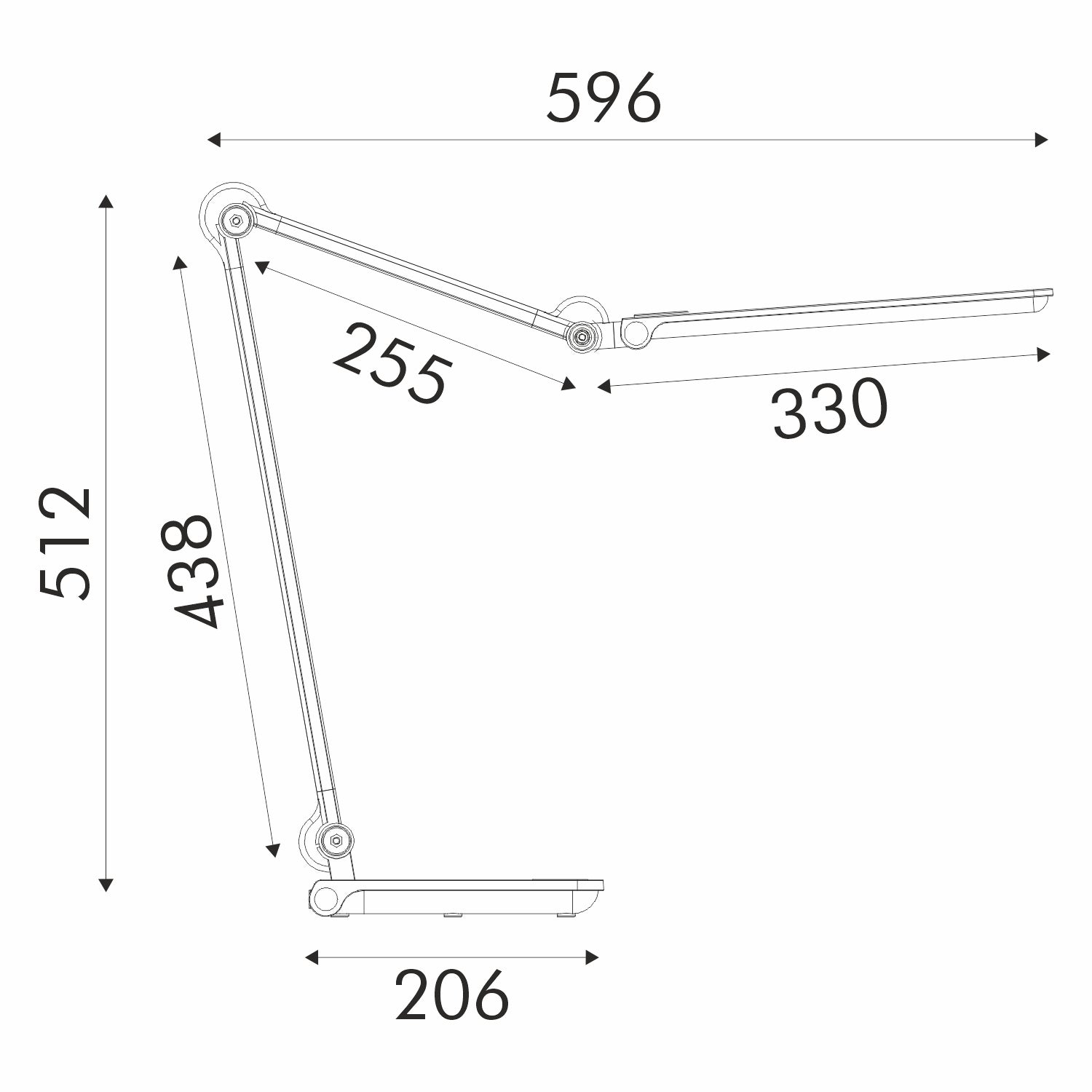 DESK LAMP SILVER ALUMINUM + ABS LED SMD 9W 600LM CCT 3000K-4000K-5700K IP20