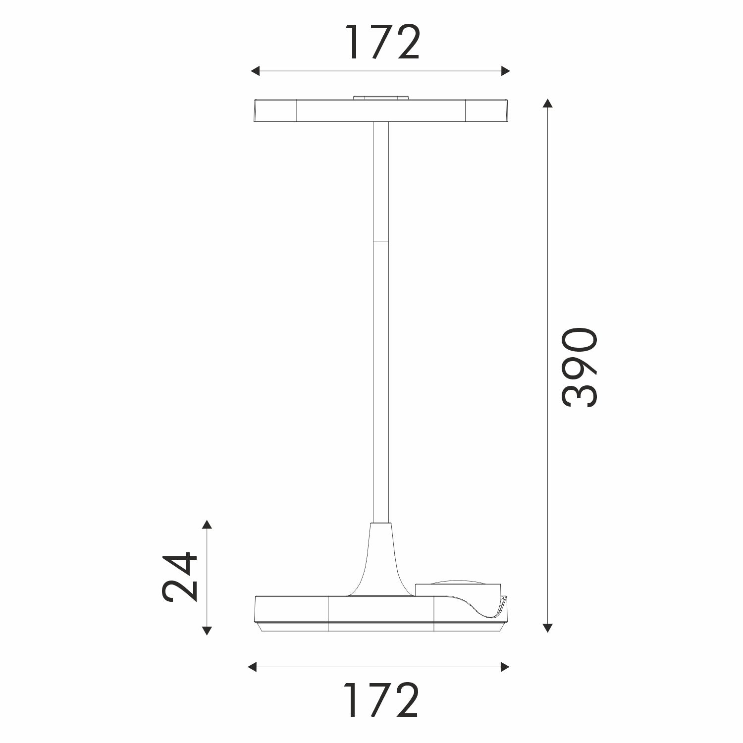 ΦΩΤΙΣΤΙΚΟ ΓΡΑΦΕΙΟΥ LED ACA BL1125WH ΛΕΥΚΟ 10W 3800K 400LM