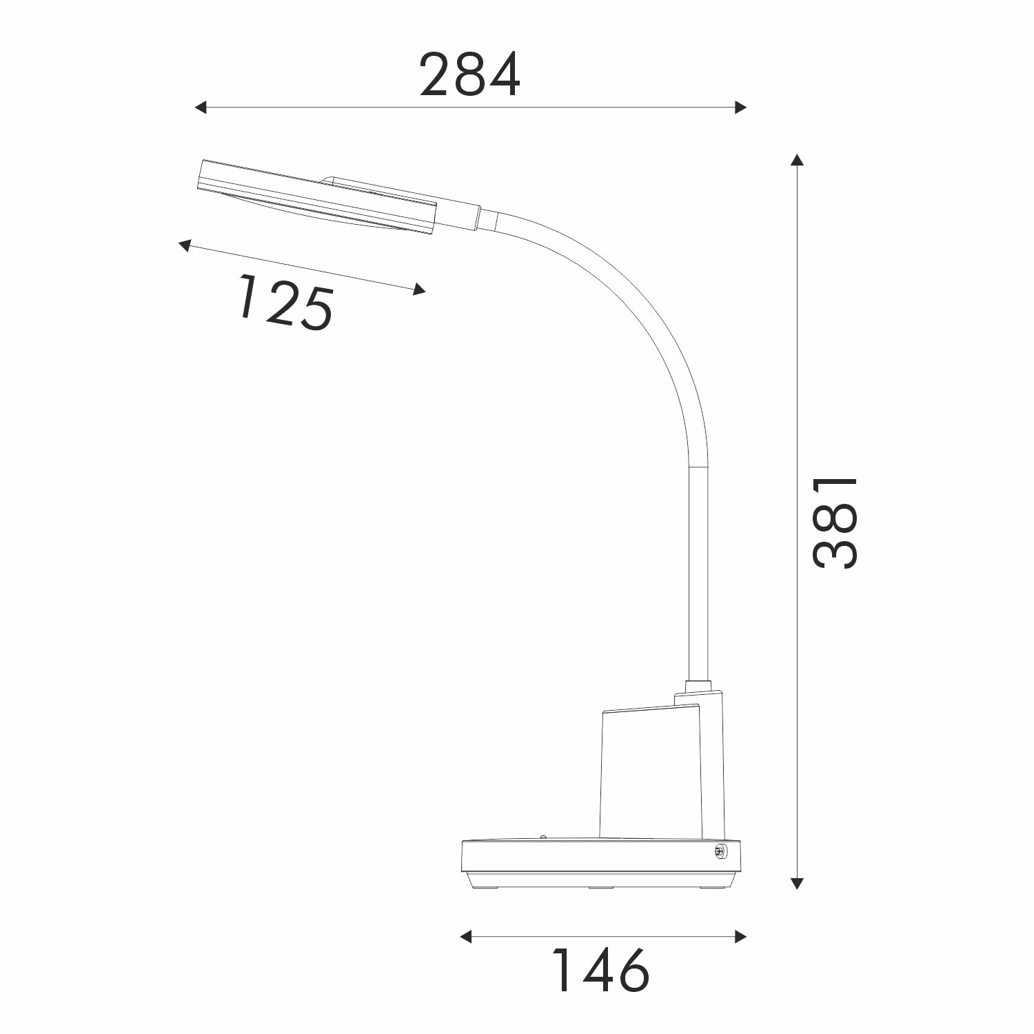 ΦΩΤΙΣΤΙΚΟ ΓΡΑΦΕΙΟΥ LED ACA BL1181WH ΛΕΥΚΟ 8W CCT 3000K/3800K/5700K 300LM