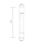 Φωτιστικο Κολωνακι Κηπου 7w Led -560Lm-Θερμο Λευκο-230v - ledmania.gr