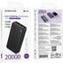 Borofone BJ56A Power Bank 20000mAh 22.5W Μαύρο - ledmania.gr