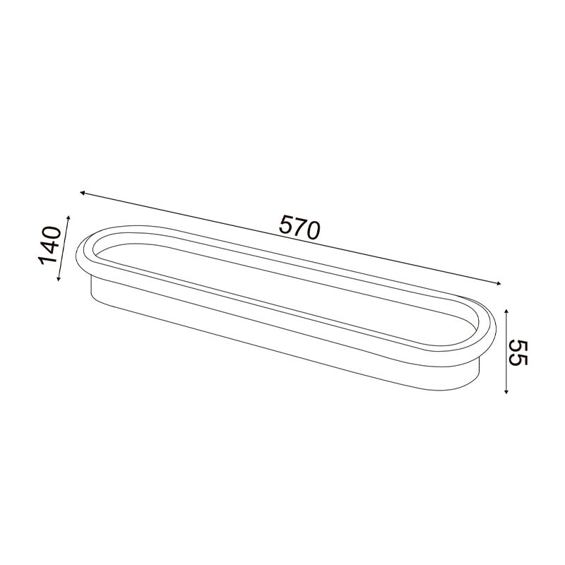 ΟΡΟΦΗΣ Φ/Σ LED 33W DIM CCT 3300LM SOLO ΜΕΤΑΛΛΙΚΟ ΛΕΥΚΟ IP20 57X14X6CM - ledmania.gr