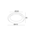 ΟΡΟΦΗΣ Φ/Σ LED 36W CCT 3470LM ΜΑΥΡΟ ΜΕΤΑΛΛΙΚΟ D41XH8,5CM DIANA - ledmania.gr