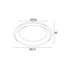 ΟΡΟΦΗΣ Φ/Σ LED 45W CCT 3600LM ΛΕΥΚΟ ΜΕΤΑΛΛΙΚΟ D61XH8,5CM DIANA - ledmania.gr
