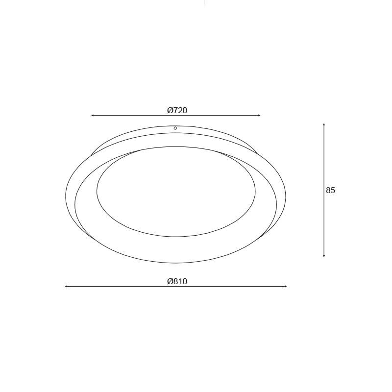 ΟΡΟΦΗΣ Φ/Σ LED 73W DIMMER CCT 5250LM ΛΕΥΚΟ ΜΕΤΑΛΛΙΚΟ D81XH8,5CM DIANA - ledmania.gr