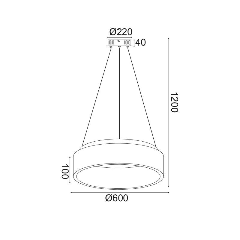 ^ΚΡΕΜΑΣΤΟ Φ/Σ LED 48W 3000K 2630LM ΛΕΥΚΟ ΜΕΤΑΛΛΙΚΟ D60XH120CM APOLLO - ledmania.gr