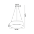 ^ΚΡΕΜΑΣΤΟ Φ/Σ LED 80W 3000K 4100LM ΜΑΥΡΟ ΜΕΤΑΛΛΙΚΟ D78XH120CM APOLLO - ledmania.gr