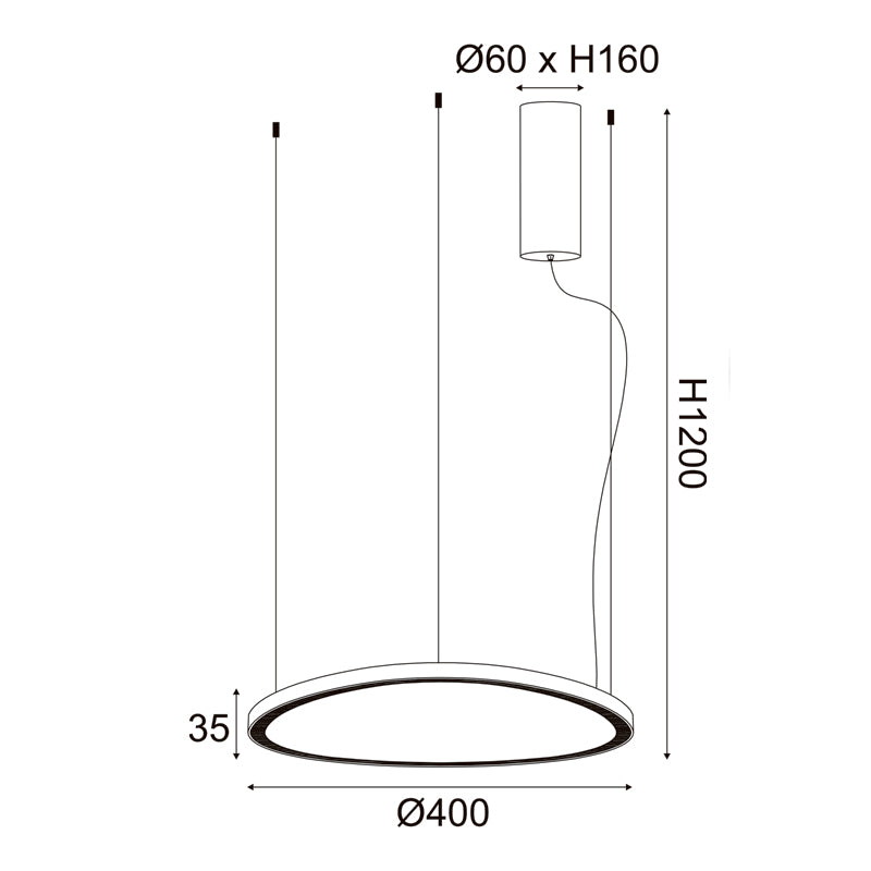 ΚΡΕΜΑΣΤΟ Φ/Σ LED 33W CCT 3000LM HARMONY ΧΡΥΣΟ ΑΛΟΥΜΙΝΙΟ IP20 D42XH120CM - ledmania.gr