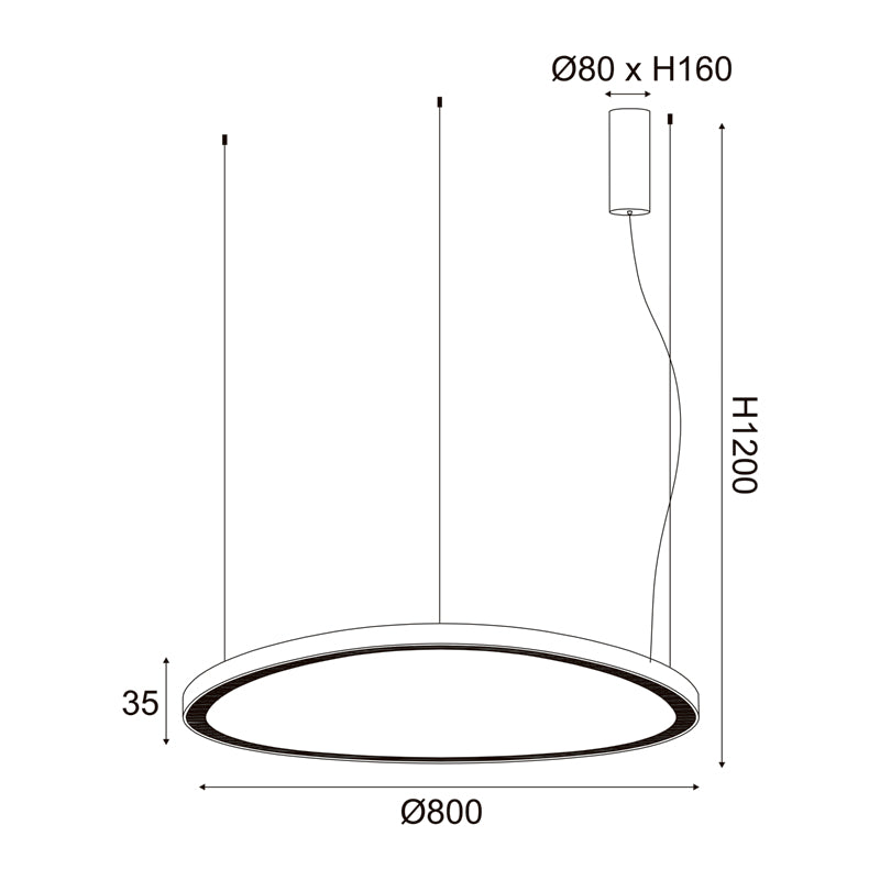 ΚΡΕΜΑΣΤΟ Φ/Σ LED 73W CCT 5800LM HARMONY ΛΕΥΚΟ ΑΛΟΥΜΙΝΙΟ IP20 D80XH120CM - ledmania.gr