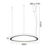 ΚΡΕΜΑΣΤΟ Φ/Σ LED 73W CCT 5800LM HARMONY ΛΕΥΚΟ ΑΛΟΥΜΙΝΙΟ IP20 D80XH120CM - ledmania.gr