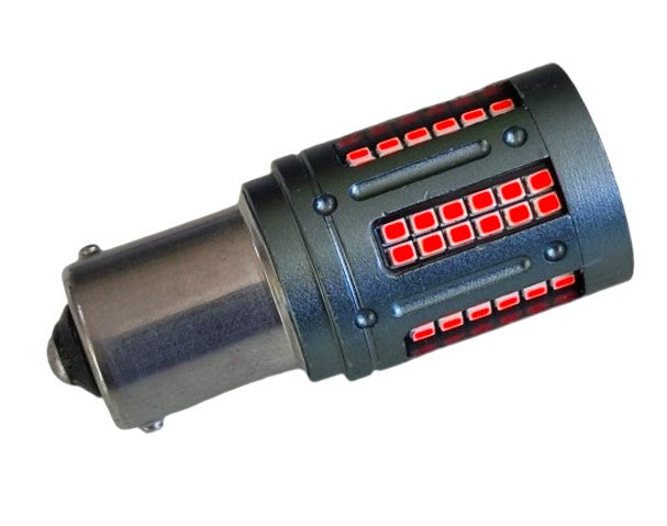 Ba15S P21W 1156 12V-30V-Φώτα αυτοκινήτου 7W 1350 lm 84SMD  λαμπτήρας LED Canbus -Κοκκινο-τεμ.1 - ledmania.gr