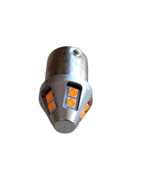 Ba15s 1156 Canbus 800Lm Led Αυτοκινήτων 12-30Volt 3ης Γενιάς-Πορτοκαλι-Τεμ.1 - ledmania.gr