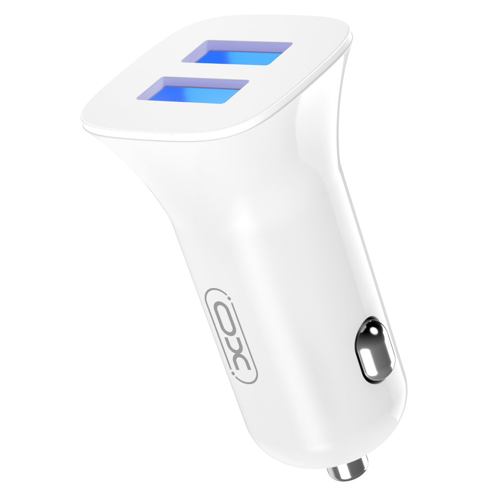 XO car charger CC31 2x USB 2.4A white - ledmania.gr