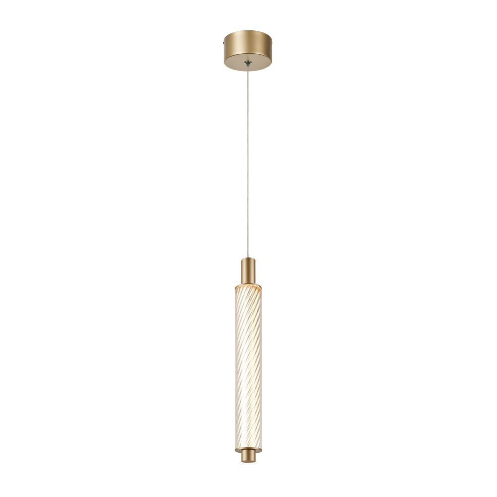 MYSTIQUE-ΦΩΤΙΣΤΙΚΟ ΚΡΕΜΑΣΤΟ ΧΡΥΣΟ ΑΛΟΥΜΙΝΙΟΥ LED SMD 11W CCT 660LM IP20 45X45X1500MM - ledmania.gr