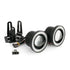 Angel Eyes Fog Light 76mm με Φακούς Ενίσχυσης DC 12V DRL COB Ψυχρό Λευκο+Μπλε του Παγου-Σετ 2 τεμ. - ledmania.gr