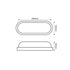 LED PC WHITE WALL LUMINAIRE 230V AC IP65 20W 1750lm 4000K 110° Ra80