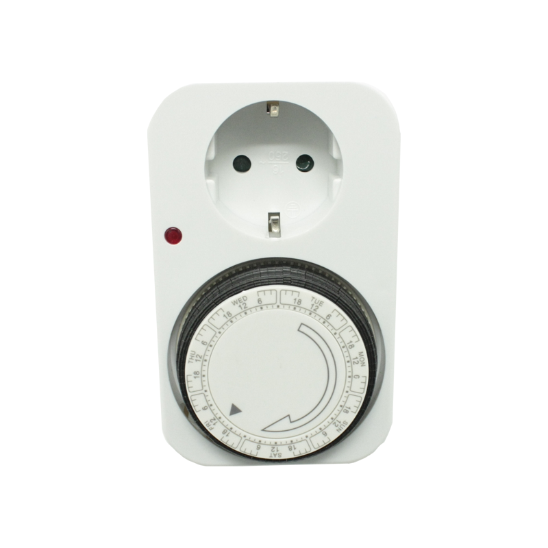 MECHANICAL DAILY TIME SWITCH, SCHUKO SOCKET - ledmania.gr